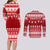 Custom Switzerland Christmas Couples Matching Long Sleeve Bodycon Dress and Long Sleeve Button Shirt Merry Christmas Funny Santa Claus - Wonder Print Shop