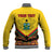 Ghana Independence Day Baseball Jacket Freedom and Justice African Pattern