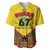 Ghana Independence Day Baseball Jersey Freedom and Justice African Pattern