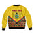 Ghana Independence Day Bomber Jacket Freedom and Justice African Pattern