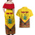 Ghana Independence Day Couples Matching Off Shoulder Maxi Dress and Hawaiian Shirt Freedom and Justice African Pattern