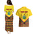 Ghana Independence Day Couples Matching Puletasi and Hawaiian Shirt Freedom and Justice African Pattern - Wonder Print Shop