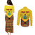 Ghana Independence Day Couples Matching Puletasi and Long Sleeve Button Shirt Freedom and Justice African Pattern