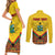 Ghana Independence Day Couples Matching Short Sleeve Bodycon Dress and Long Sleeve Button Shirt Freedom and Justice African Pattern - Wonder Print Shop