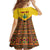 Ghana Independence Day Family Matching Off Shoulder Long Sleeve Dress and Hawaiian Shirt Freedom and Justice African Pattern - Wonder Print Shop