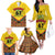 Ghana Independence Day Family Matching Off Shoulder Long Sleeve Dress and Hawaiian Shirt Freedom and Justice African Pattern - Wonder Print Shop