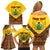 Ghana Independence Day Family Matching Off Shoulder Short Dress and Hawaiian Shirt Freedom and Justice African Pattern