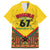 Ghana Independence Day Family Matching Off Shoulder Short Dress and Hawaiian Shirt Freedom and Justice African Pattern