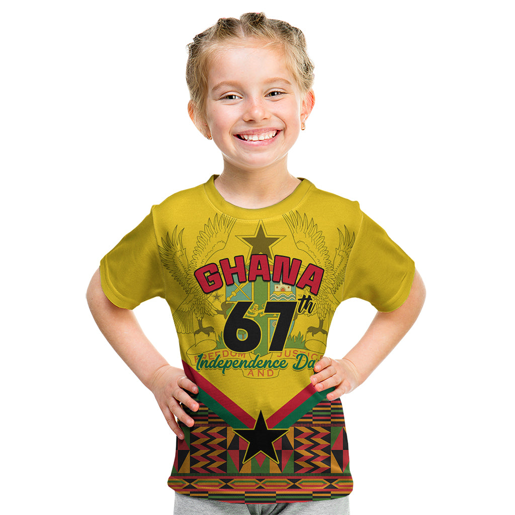 Ghana Independence Day Kid T Shirt Freedom and Justice African Pattern