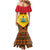 Ghana Independence Day Mermaid Dress Freedom and Justice African Pattern - Wonder Print Shop