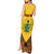 Ghana Independence Day Tank Maxi Dress Freedom and Justice African Pattern - Wonder Print Shop