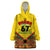 Ghana Independence Day Wearable Blanket Hoodie Freedom and Justice African Pattern - Wonder Print Shop