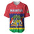 Mauritius Independence Day Baseball Jersey Stella Clavisque Maris Indici Foral Pattern - Wonder Print Shop