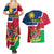 Namibia Independence Day Couples Matching Summer Maxi Dress and Hawaiian Shirt Coat Of Arms Unique Style - Wonder Print Shop