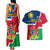 Namibia Independence Day Couples Matching Tank Maxi Dress and Hawaiian Shirt Coat Of Arms Unique Style - Wonder Print Shop