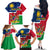 Namibia Independence Day Family Matching Off Shoulder Long Sleeve Dress and Hawaiian Shirt Coat Of Arms Unique Style - Wonder Print Shop