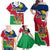 Namibia Independence Day Family Matching Off Shoulder Maxi Dress and Hawaiian Shirt Coat Of Arms Unique Style - Wonder Print Shop