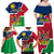 Namibia Independence Day Family Matching Off Shoulder Maxi Dress and Hawaiian Shirt Coat Of Arms Unique Style - Wonder Print Shop