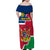 Namibia Independence Day Family Matching Off Shoulder Maxi Dress and Hawaiian Shirt Coat Of Arms Unique Style - Wonder Print Shop