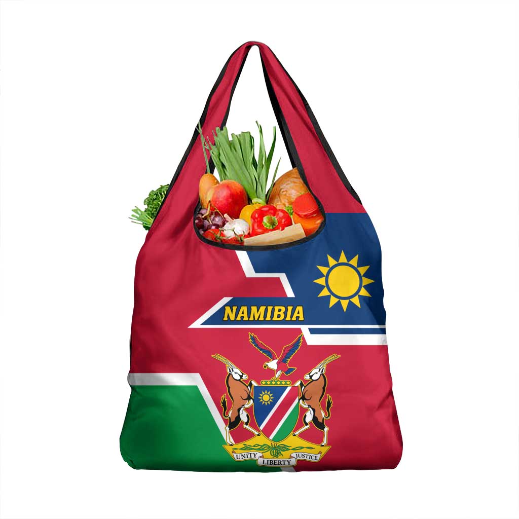 Namibia Independence Day Grocery Bag Coat Of Arms Unique Style