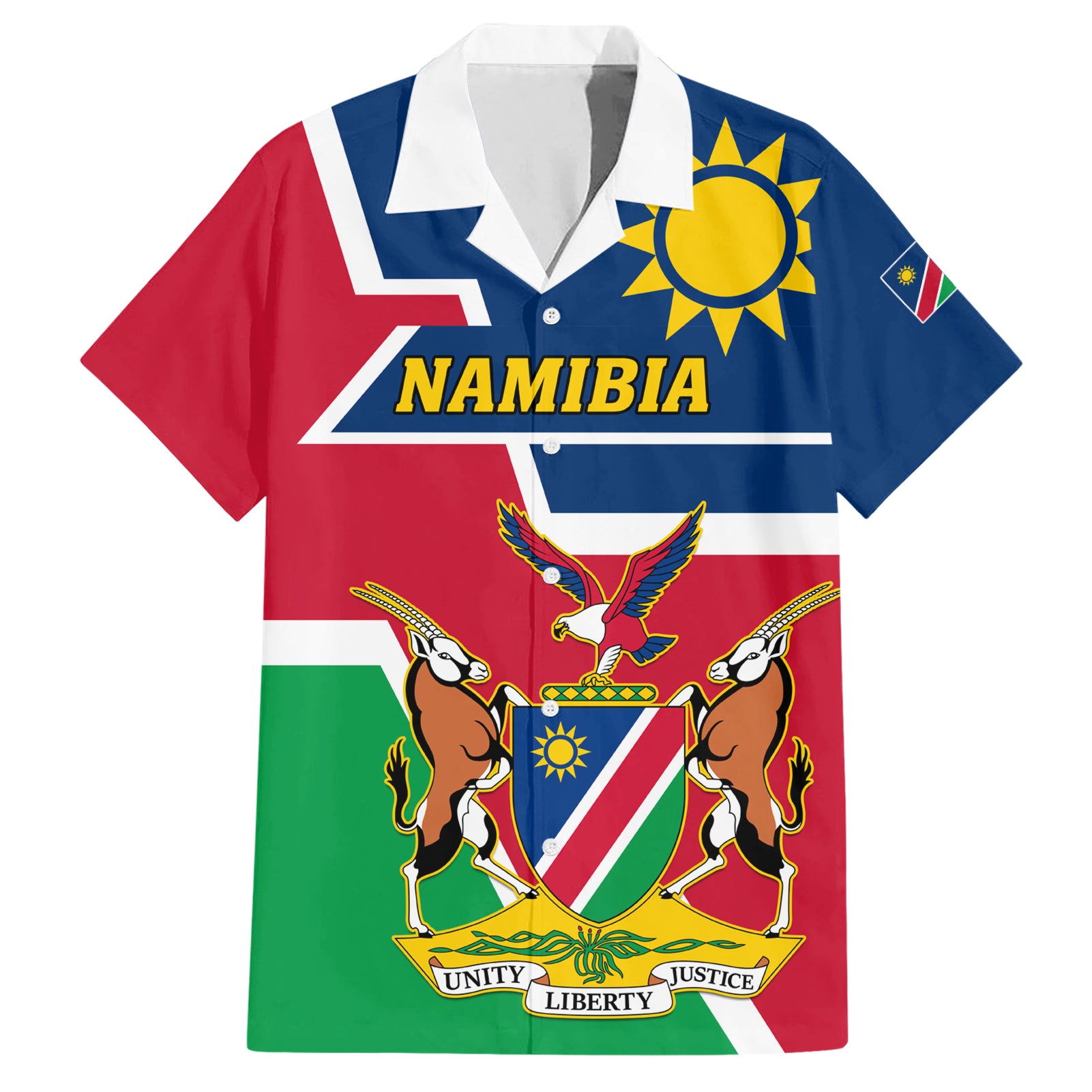 Namibia Independence Day Hawaiian Shirt Coat Of Arms Unique Style - Wonder Print Shop