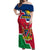 Namibia Independence Day Off Shoulder Maxi Dress Coat Of Arms Unique Style - Wonder Print Shop