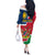 Namibia Independence Day Off The Shoulder Long Sleeve Dress Coat Of Arms Unique Style - Wonder Print Shop