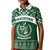 Pakistan Day Kid Polo Shirt Coat Of Arms Mix Islamic Pattern - Wonder Print Shop