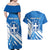 Greece Independence Day Couples Matching Off Shoulder Maxi Dress and Hawaiian Shirt Eleftheria i Thanatos Dolphin Jumping - Wonder Print Shop