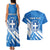 Greece Independence Day Couples Matching Tank Maxi Dress and Hawaiian Shirt Eleftheria i Thanatos Dolphin Jumping - Wonder Print Shop