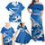 Greece Independence Day Family Matching Off Shoulder Maxi Dress and Hawaiian Shirt Eleftheria i Thanatos Dolphin Jumping - Wonder Print Shop