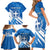 Greece Independence Day Family Matching Short Sleeve Bodycon Dress and Hawaiian Shirt Eleftheria i Thanatos Dolphin Jumping - Wonder Print Shop