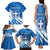 Greece Independence Day Family Matching Tank Maxi Dress and Hawaiian Shirt Eleftheria i Thanatos Dolphin Jumping - Wonder Print Shop