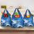 Greece Independence Day Grocery Bag Eleftheria i Thanatos Dolphin Jumping