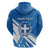 Greece Independence Day Zip Hoodie Eleftheria i Thanatos Dolphin Jumping - Wonder Print Shop