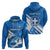 Greece Independence Day Zip Hoodie Eleftheria i Thanatos Dolphin Jumping - Wonder Print Shop