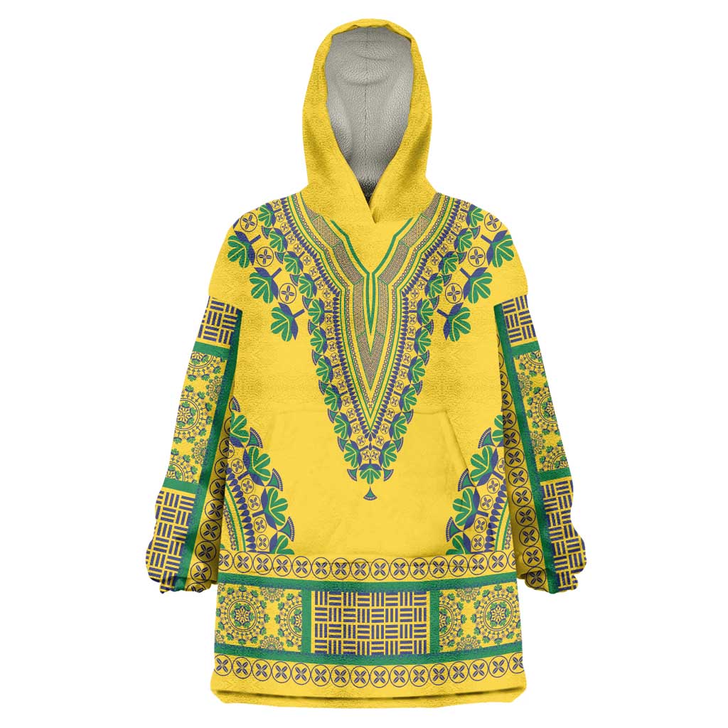 Grenadines Dashiki Wearable Blanket Hoodie Proud To Be Grenadines