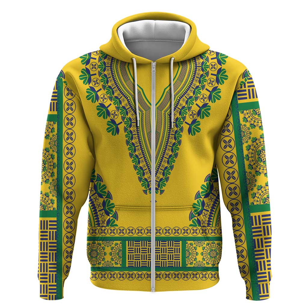 Grenadines Dashiki Zip Hoodie Proud To Be Grenadines - Wonder Print Shop