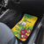 Saint Vincent and the Grenadines Car Mats Stylized Peacock Feather Royal