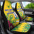 Saint Vincent and the Grenadines Car Seat Cover Stylized Peacock Feather Royal