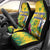 Saint Vincent and the Grenadines Car Seat Cover Stylized Peacock Feather Royal