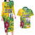 Personalized Saint Vincent and the Grenadines Couples Matching Long Sleeve Bodycon Dress and Hawaiian Shirt Stylized Peacock Feather Royal