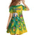 Personalized Saint Vincent and the Grenadines Family Matching Off Shoulder Maxi Dress and Hawaiian Shirt Stylized Peacock Feather Royal