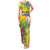 Personalized Saint Vincent and the Grenadines Family Matching Tank Maxi Dress and Hawaiian Shirt Stylized Peacock Feather Royal