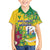 Personalized Saint Vincent and the Grenadines Family Matching Tank Maxi Dress and Hawaiian Shirt Stylized Peacock Feather Royal