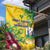 Saint Vincent and the Grenadines Garden Flag Stylized Peacock Feather Royal