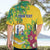 Personalized Saint Vincent and the Grenadines Hawaiian Shirt Stylized Peacock Feather Royal