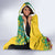 Saint Vincent and the Grenadines Hooded Blanket Stylized Peacock Feather Royal