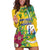 Personalized Saint Vincent and the Grenadines Hoodie Dress Stylized Peacock Feather Royal