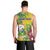 Personalized Saint Vincent and the Grenadines Men Tank Top Stylized Peacock Feather Royal